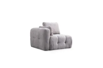 Yvara Sofa med Divan 2-sits - Lysegrå - Møbler - Sofaer - Modulsofaer - Komplet modulsofa