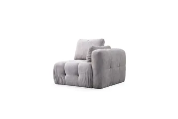 Yvara Sofa med Divan 2-sits - Lysegrå - Møbler - Sofaer - Modulsofaer - Komplet modulsofa