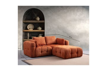 Yvara Sofa med Divan 2-sits - Orange - Møbler - Sofaer - Modulsofaer - Komplet modulsofa