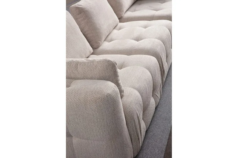 Yvara Sofa med Divan 4-sits - Beige - Møbler - Sofaer - Sofa med chaiselong