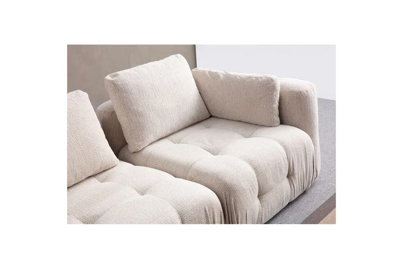 Yvara Sofa med Divan 4-sits - Beige - Møbler - Sofaer - Sofa med chaiselong