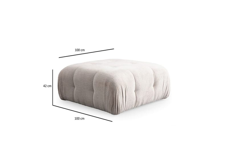 Yvara Sofa med Divan 4-sits - Beige - Møbler - Sofaer - Sofa med chaiselong