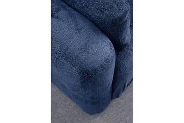 Yvara Sofa med Divan 4-sits - Blå - Møbler - Sofaer - Modulsofaer - Komplet modulsofa