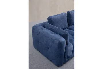 Yvara Sofa med Divan 4-sits - Blå - Møbler - Sofaer - Modulsofaer - Komplet modulsofa