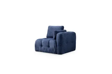 Yvara Sofa med Divan 4-sits - Blå - Møbler - Sofaer - Modulsofaer - Komplet modulsofa