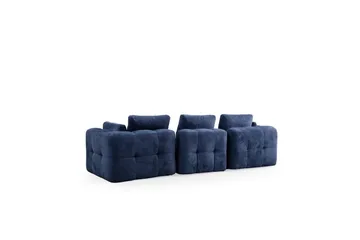 Yvara Sofa med Divan 4-sits - Blå - Møbler - Sofaer - Modulsofaer - Komplet modulsofa