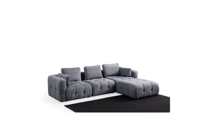 Yvara Sofa med Divan 4-sits, Grå