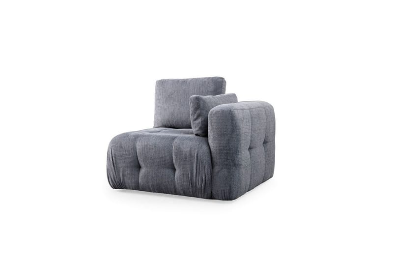 Yvara Sofa med Divan 4-sits - Grå - Møbler - Sofaer - Modulsofaer - Komplet modulsofa