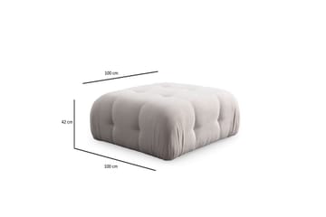 Yvara Sofa med Divan 4-sits - Hvid - Møbler - Sofaer - Modulsofaer - Komplet modulsofa