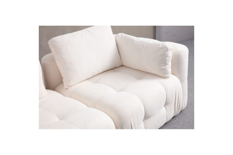 Yvara Sofa med Divan 4-sits - Hvid - Møbler - Sofaer - Sofa med chaiselong