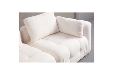 Yvara Sofa med Divan 4-sits - Hvid - Møbler - Sofaer - Modulsofaer - Komplet modulsofa