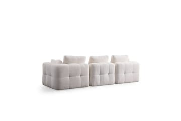 Yvara Sofa med Divan 4-sits - Hvid - Møbler - Sofaer - Modulsofaer - Komplet modulsofa