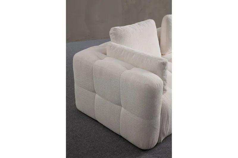Yvara Sofa med Divan 4-sits - Hvid - Møbler - Sofaer - Sofa med chaiselong