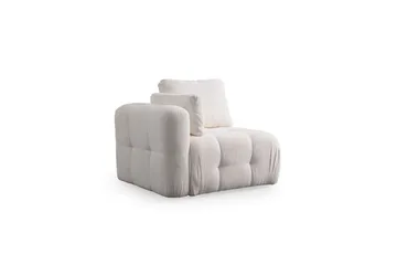 Yvara Sofa med Divan 4-sits - Hvid - Møbler - Sofaer - Modulsofaer - Komplet modulsofa