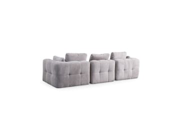 Yvara Sofa med Divan 4-sits - Lysegrå - Møbler - Sofaer - Modulsofaer - Komplet modulsofa