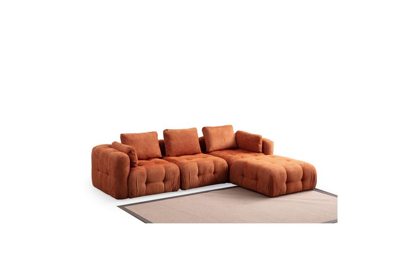 Yvara Sofa med Divan 4-sits, Orange