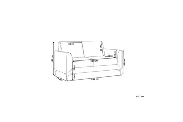 Chet Sofa 3-personers - Sort - Møbler - Sofaer - 3 personers sofa