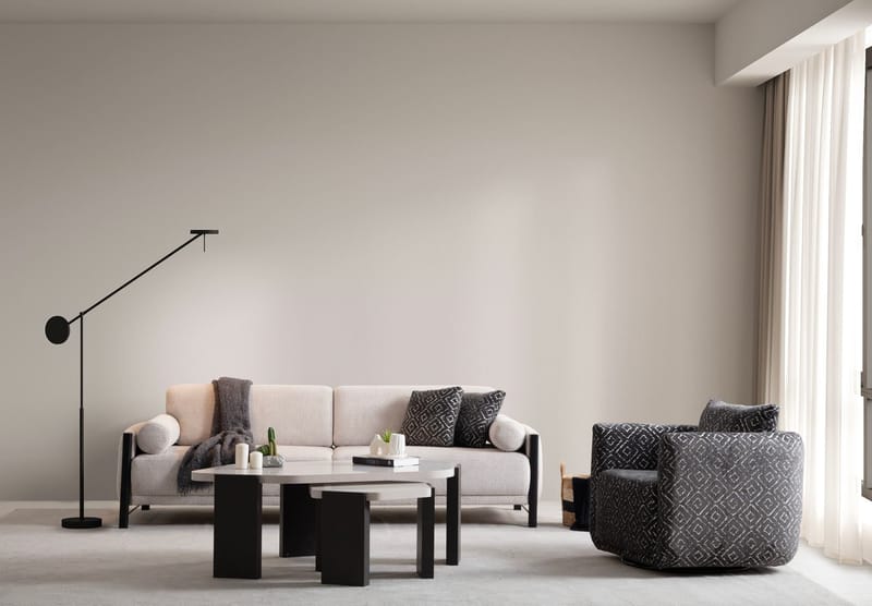 Childress 3-personers sofa Chenille - Beige - Møbler - Sofaer - 3 personers sofa