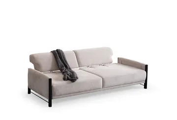 Childress 3-personers sofa Chenille - Beige - Møbler - Sofaer - 3 personers sofa
