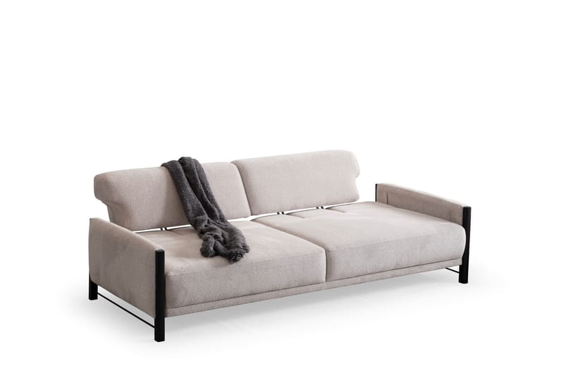 Childress 3-personers sofa Chenille - Beige - Møbler - Sofaer - 3 personers sofa
