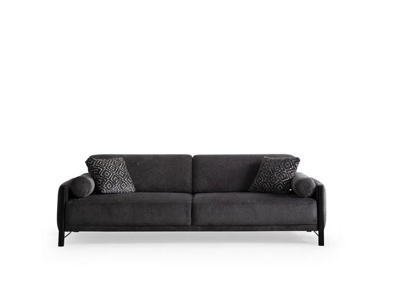 Childress 3-personers sofa Chenille, Grå