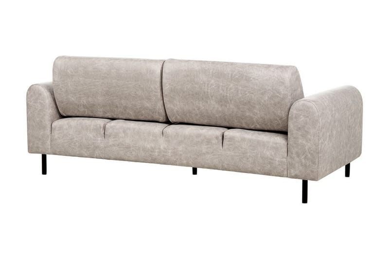 Christa Sofa 3-personers - Grå/Sort - Møbler - Sofaer - Lædersofaer