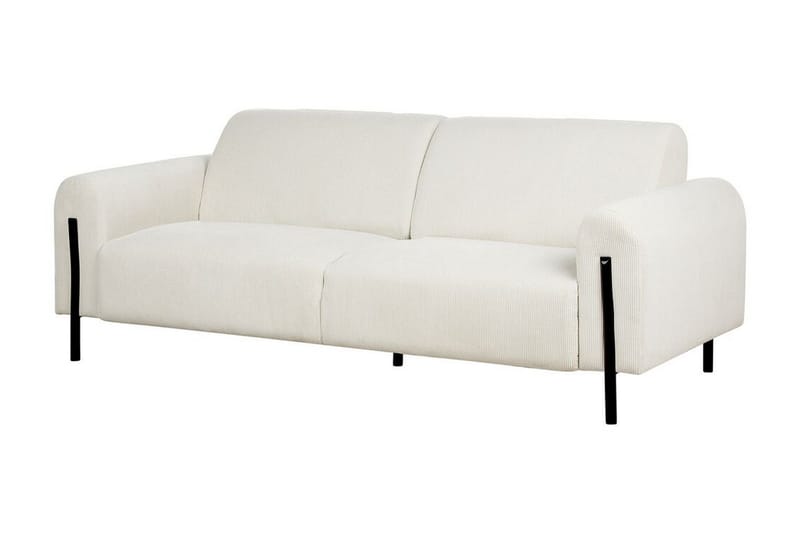 Christa Sofa 3-personers - Hvid/Sort - Møbler - Sofaer - 3 personers sofa