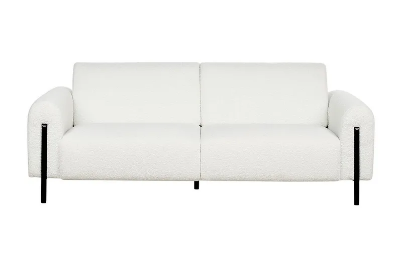 Christa Sofa 3-personers, Hvid/Sort
