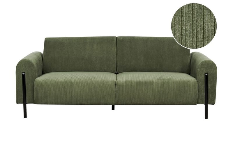 Christa Sofa 3-personers - Grøn/Sort - Møbler - Sofaer - 3 personers sofa