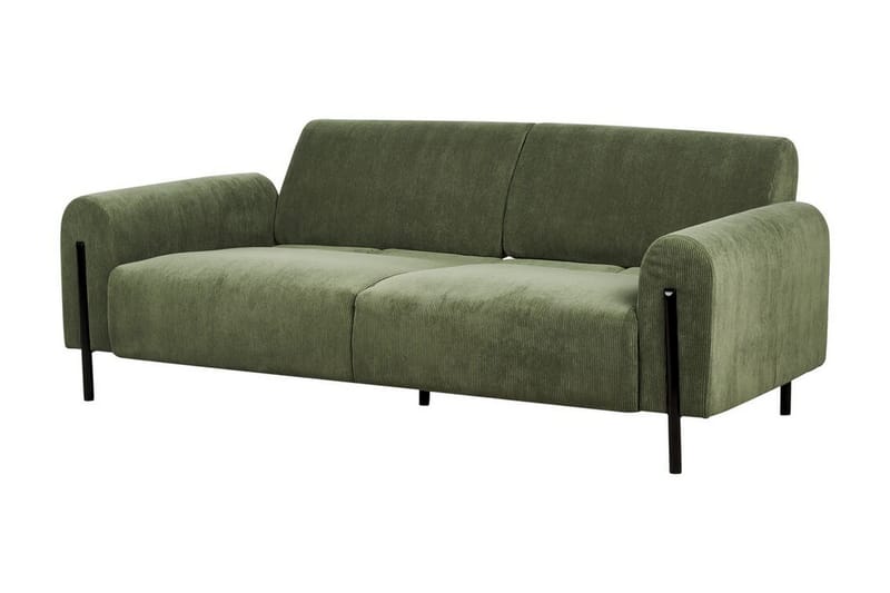 Christa Sofa 3-personers - Grøn/Sort - Møbler - Sofaer - 3 personers sofa