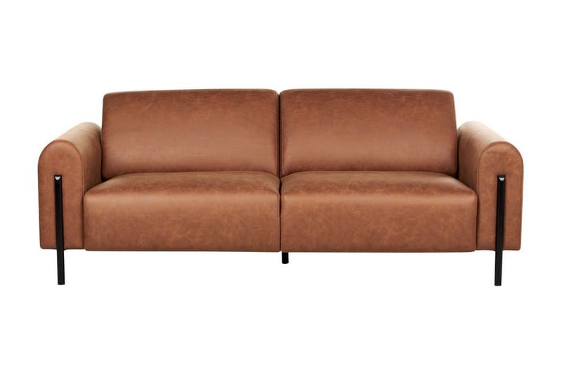 Christa Sofa 3-personers, Brun/Sort