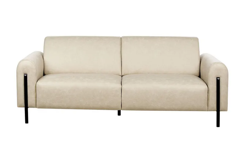Christa Sofa 3-personers, Beige/Sort
