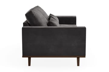 Copenhagen 2-personers Fløjlssofa - Mørkegrå - Møbler - Sofaer - 2 personers sofa