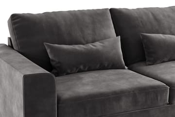 Copenhagen 2-personers Fløjlssofa - Mørkegrå - Møbler - Sofaer - 2 personers sofa
