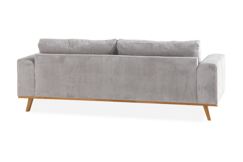 Copenhagen 3-personers Manchestersofa - Lysegrå - Møbler - Sofaer - 3 personers sofa