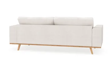 Copenhagen 3-personers Sofa i Bouclé - Hvid - Møbler - Sofaer - 3 personers sofa