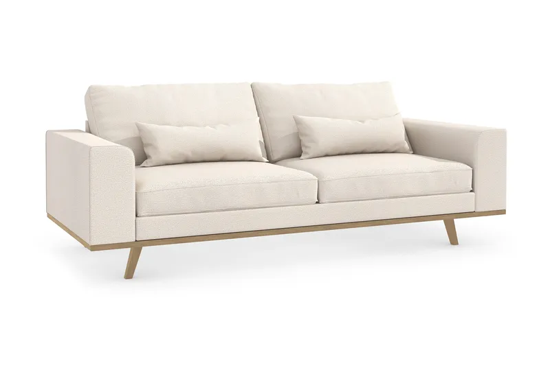 Copenhagen 3-personers Stofsofa - Beige - Møbler - Sofaer - 3 personers sofa