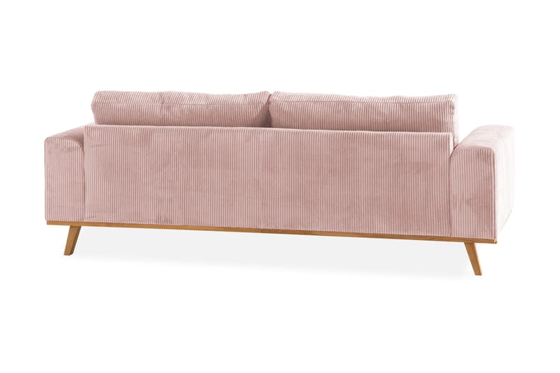 Copenhagen 3-personers Manchestersofa - Rosa - Møbler - Sofaer - 3 personers sofa