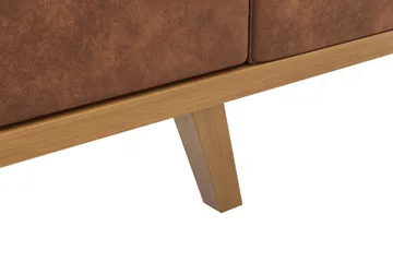 Copenhagen 3-personers Sofa i Kunstlæder - Brun - Møbler - Sofaer - Lædersofaer