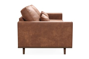 Copenhagen 3-personers Sofa i Kunstlæder - Brun - Møbler - Sofaer - Lædersofaer