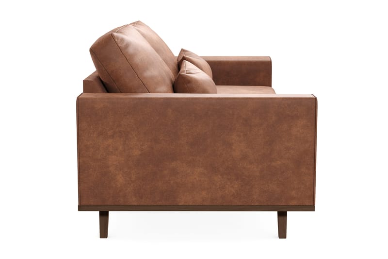 Copenhagen 3-personers Sofa i Kunstlæder - Brun - Møbler - Sofaer - Lædersofaer