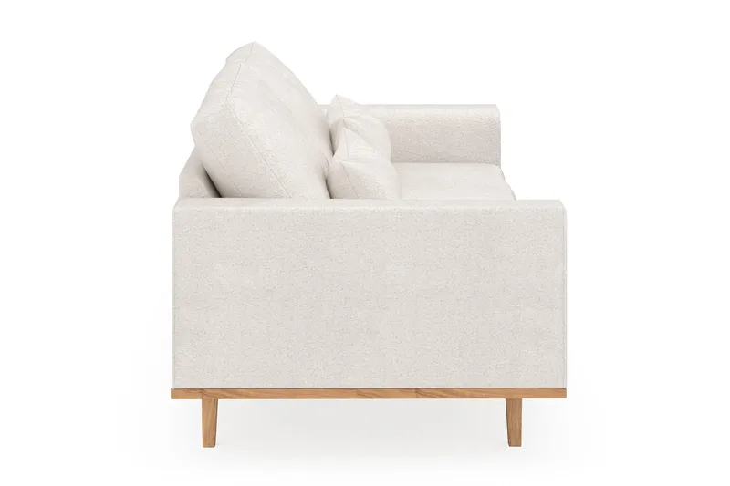 Copenhagen 3-personers Sofa i Bouclé - Hvid - Møbler - Sofaer - 3 personers sofa