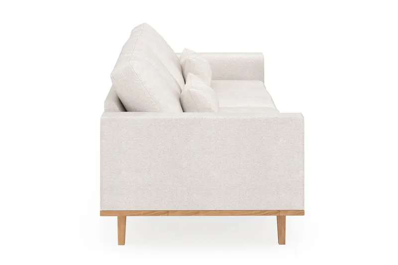 Copenhagen 4-personers Sofa i Bouclé - Hvid - Møbler - Sofaer - 4 personers sofa