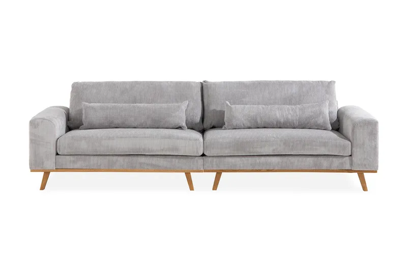 Copenhagen 4-personers Manchestersofa, Lysegrå