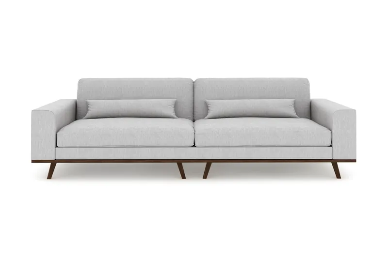Copenhagen 4-personers Stofsofa, Lysegrå