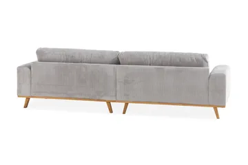 Copenhagen 4-personers Manchestersofa - Lysegrå - Møbler - Sofaer - 4 personers sofa