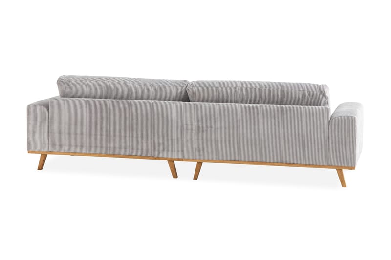Copenhagen 4-personers Manchestersofa - Lysegrå - Møbler - Sofaer - 4 personers sofa