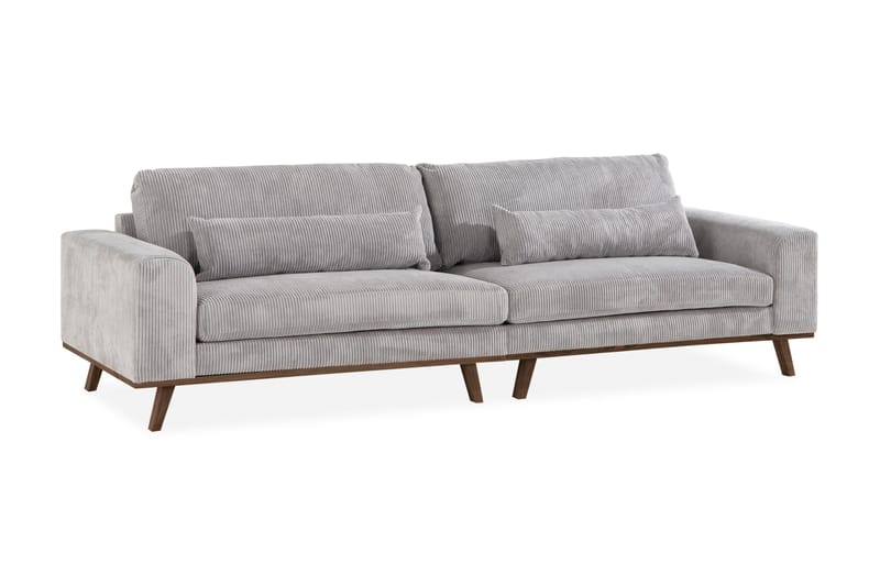 Copenhagen 4-personers Manchestersofa - Lysegrå - Møbler - Sofaer - 4 personers sofa