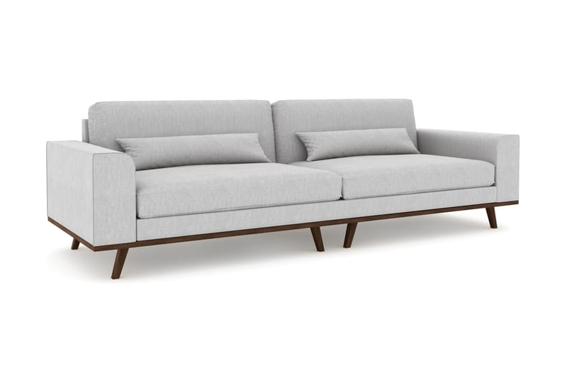 Copenhagen 4-personers Stofsofa - Lysegrå - Møbler - Sofaer - 4 personers sofa