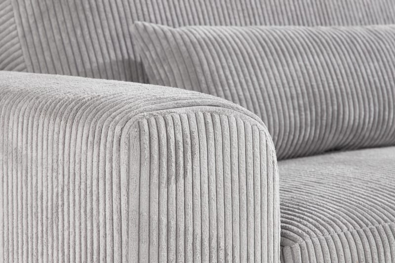 Copenhagen 4-personers Manchestersofa - Lysegrå - Møbler - Sofaer - 4 personers sofa
